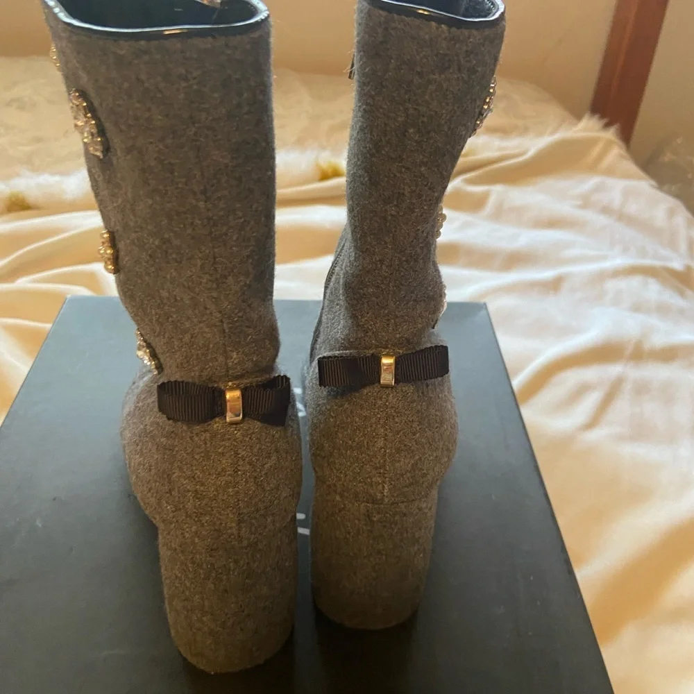 Anthropologie Nanette Lepore Linette gray boots from Anthro. Size 8.5